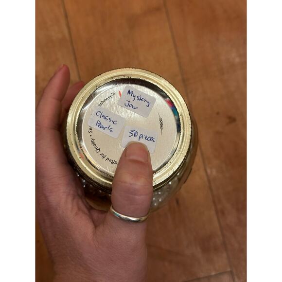 Mystery Jewelry Jar Large Jar Classic Pearls Victorian Castlecore 30 Pieces - Picture 10 of 10